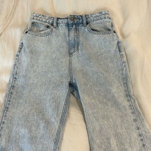 Amuse Society light wash high rise straight leg jeans